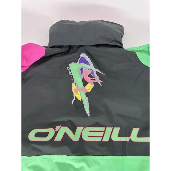 Vintage 80S/90S O’neill Futures Shock Jacket Small Pullover Quarter Zip/Snap - Picture 9 of 12